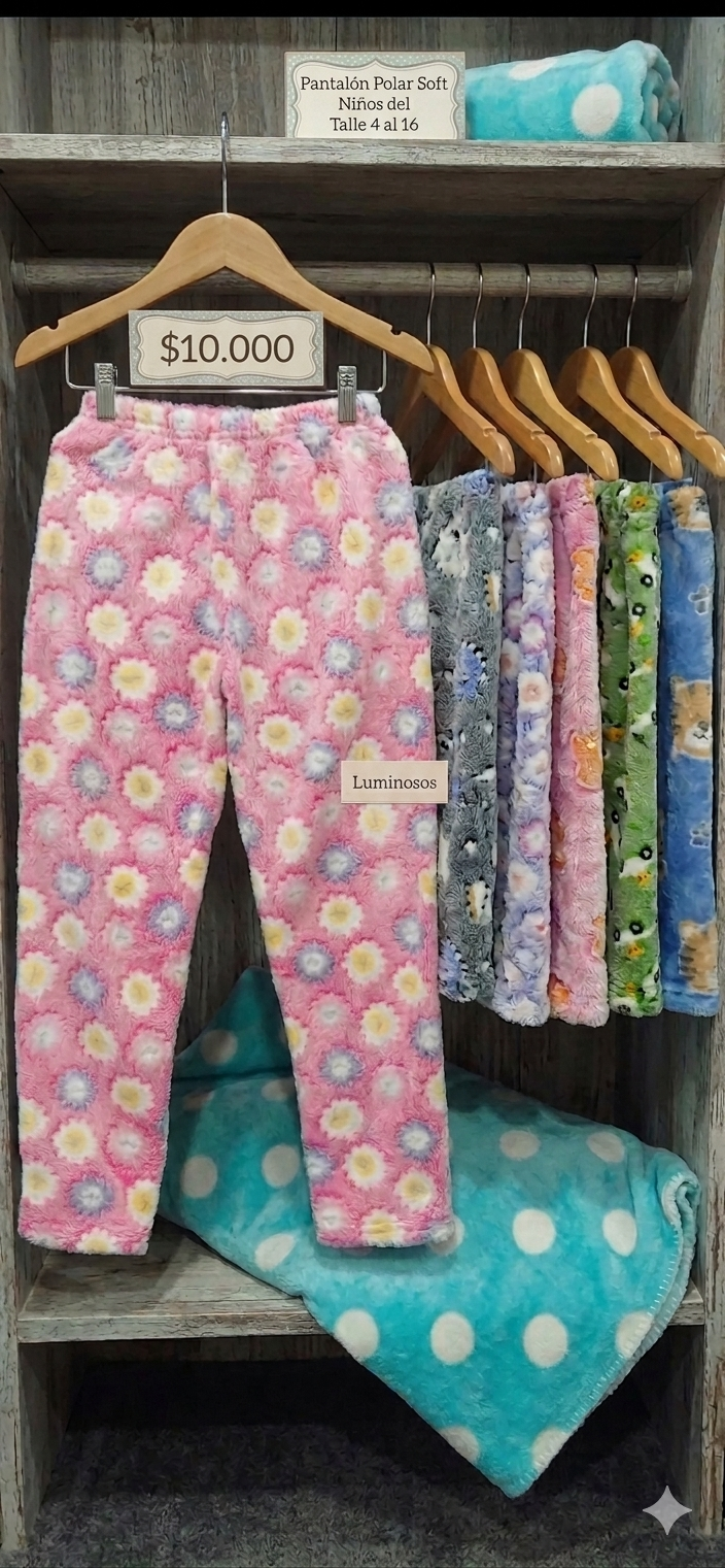 Pantalones Polar Soft Niños Luminosos