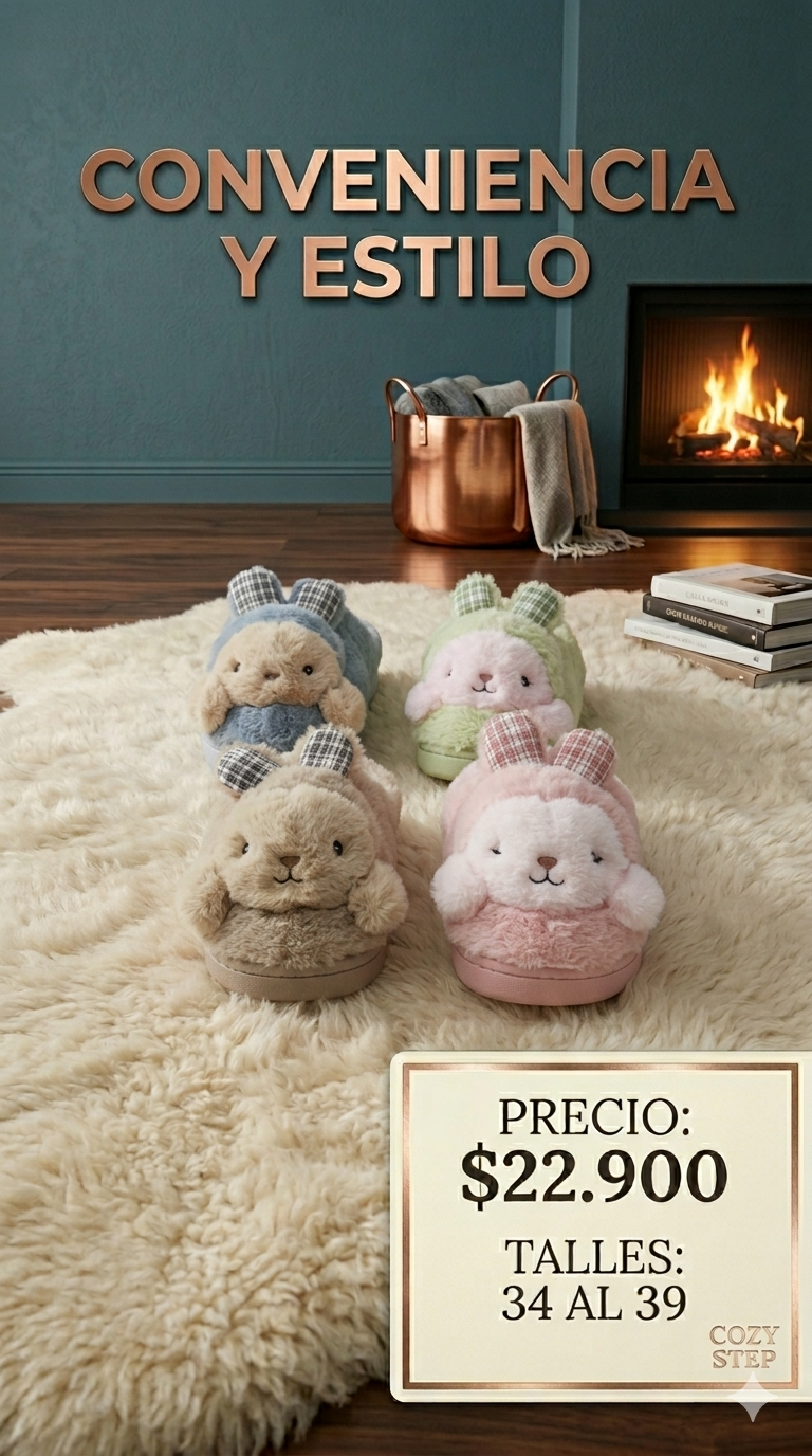 Pantufla Conejito Premium