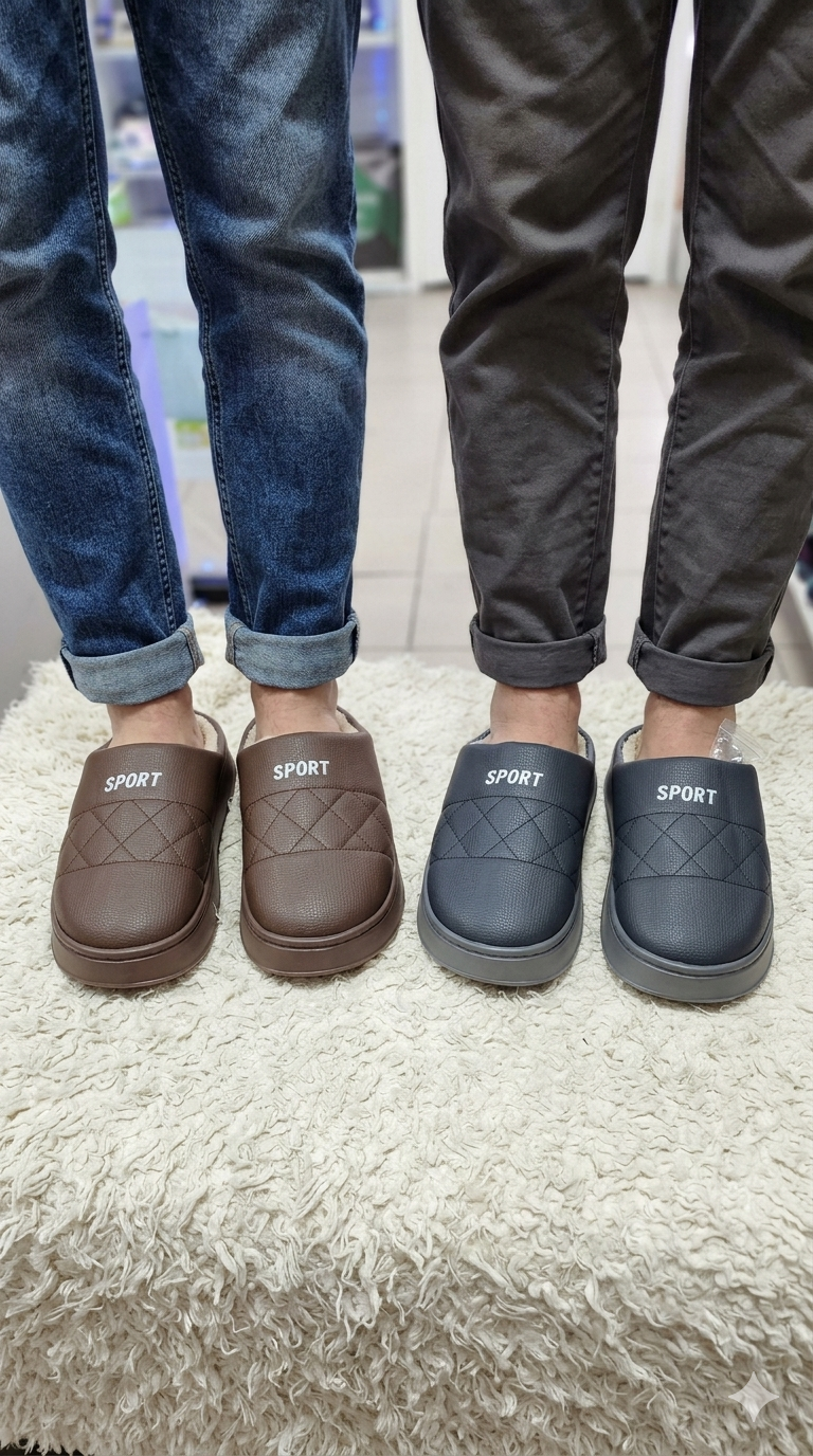 Pantuflas Ecocuero Hombre